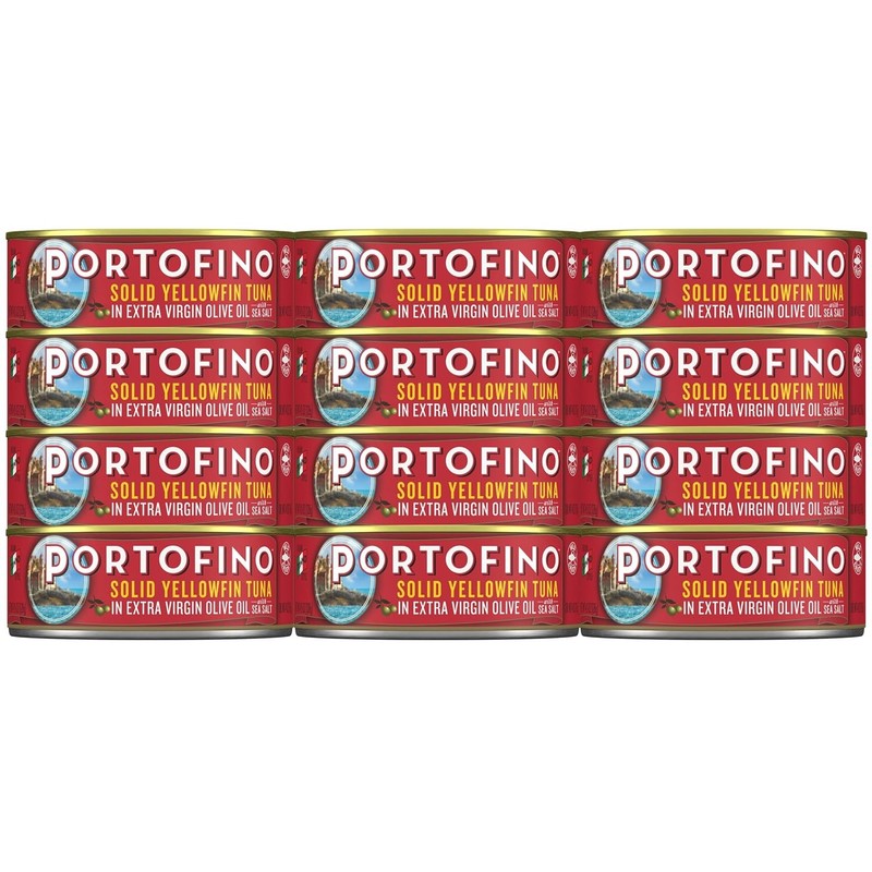 Portofino Solid Yellowfin Tuna in EVOO 4.5oz 12 Pack