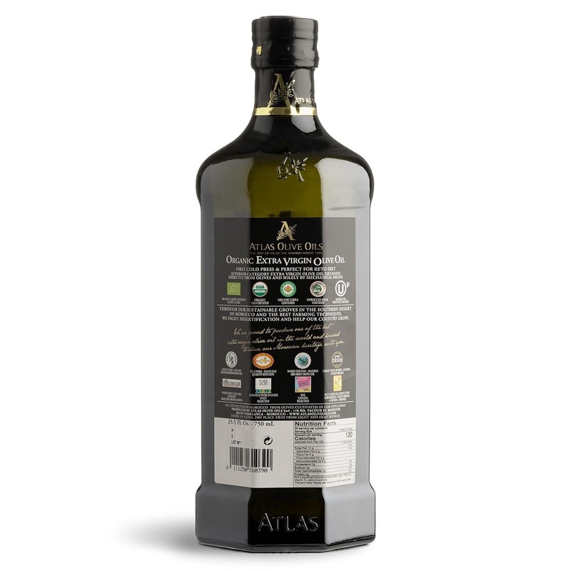 Aceite de oliva virgen extra orgánico prensado en frío de 750 ml con polifenoles gallery