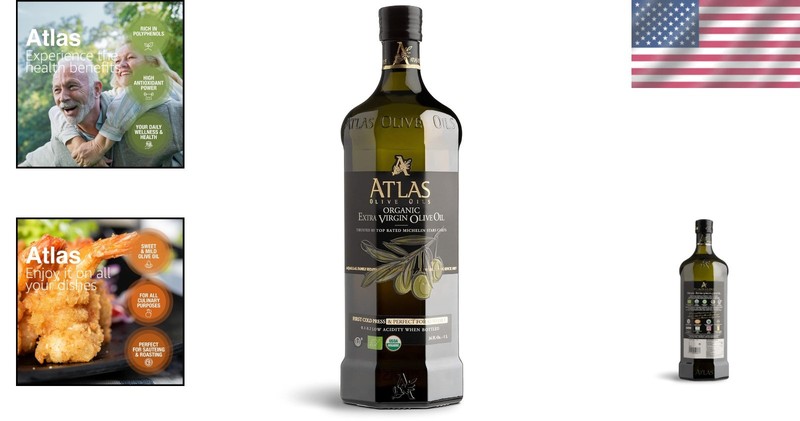 Atlas 1 LT Cold Press Extra Virgin Olive Oil with Polyphenol Rich from Morocc... gallery