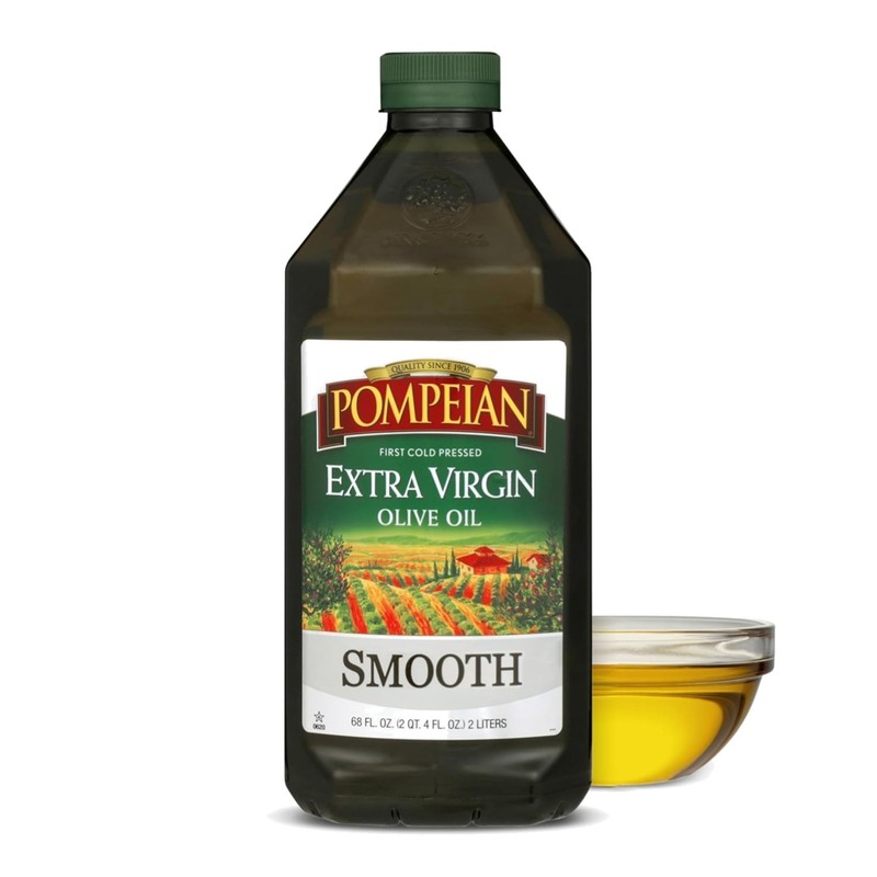 First Cold Pressed 68 fl oz Extra Virgin Olive Oil – Ideal for Cooking & Baking