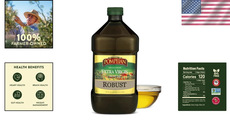 101 Fl Oz First Cold Pressed Robust Extra Virgin Olive Oil for Pasta & Dressings gallery