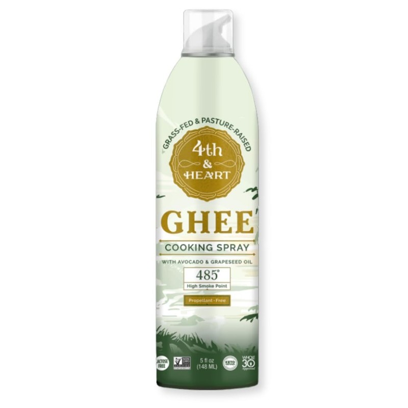 5oz Grass-Fed Ghee Spray Non-Stick Cooking Oil - High Smoke Point 485°F, Pale... gallery