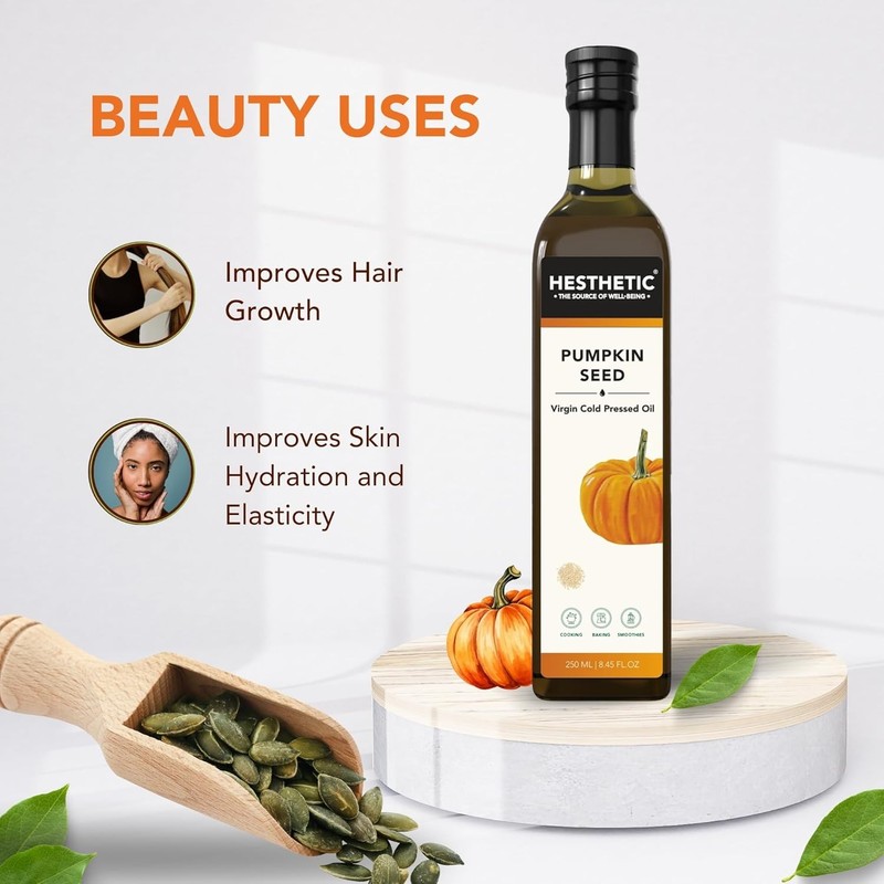 Hesthetic Pumpkin Seed Virgin Cold Pressed Oil 250ml gallery