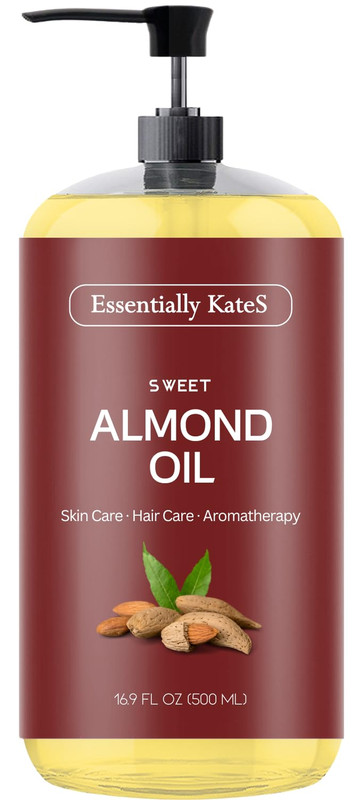 Essentially Kates Sweet Almond Oil 16.9 Fl Oz - 100% Pure and Natural and Cold P