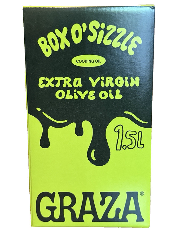 Graza Box O' Sizzle Extra Virgin Olive Oil * Cooking Oil - 1.5 Ltr gallery