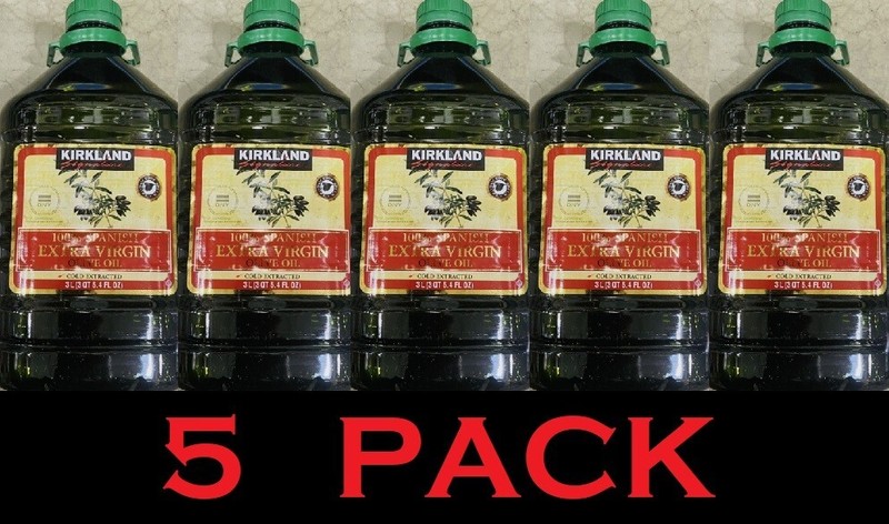 5x Kirkland Signature EVOO SPANISH Extra Virgin Olive Oil 101.44oz Bottle 5 PACK