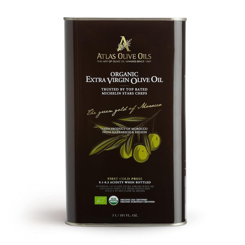 3L Organic Extra Virgin Olive Oil Cold Pressed High Polyphenol Moroccan EVOO