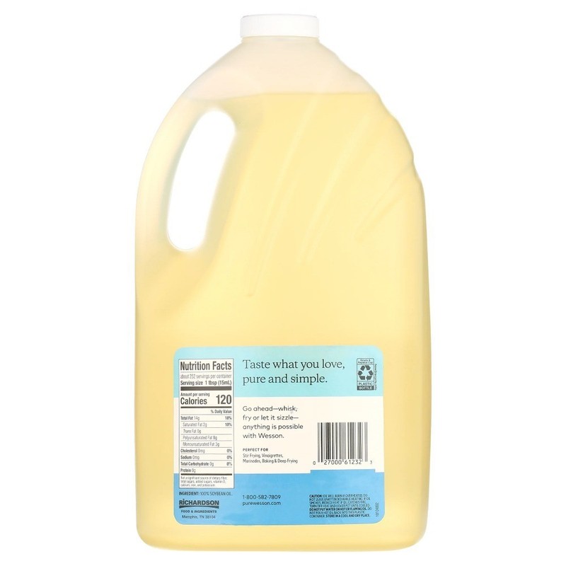 Pure Cholesterol Free Soybean Vegetable Cooking Oil 128 fl oz Bulk Size gallery