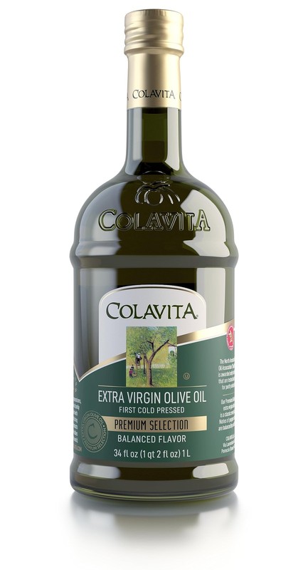 Colavita Premium Selection Extra Virgin Olive Oil – 34 Fl Oz, 34 Oz Glass