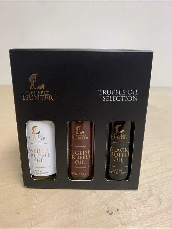 TruffleHunter English Black and White Truffle Oil Set 3, 3.38 Oz (READ)DIFFERENT