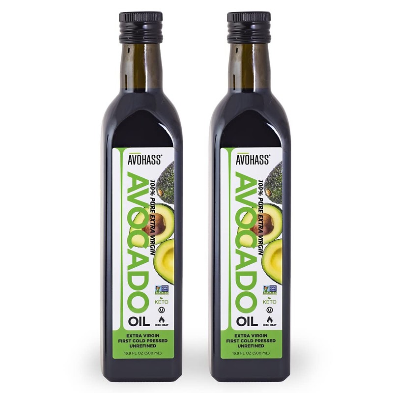 Avohass Kenya Extra Virgin Avocado Oil 2 Pack 16.9 fl oz Bottles Unrefined Fi...