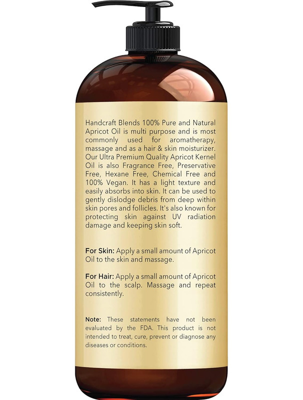 Handcraft Blends Apricot Oil - 16 Fl Oz - 100% Pure and Natural - Premium Grade gallery