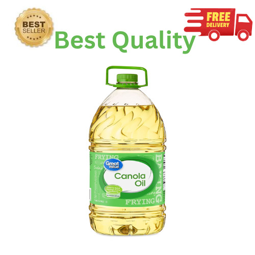 Great Value Canola Oil 1 Gallon Heart Healthy High Smoke Point Cooking Oil