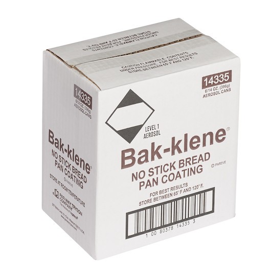 Bak-Klene Bread Bakery Pan Spray Aerosol, 14 Ounces, 6 Per Case gallery