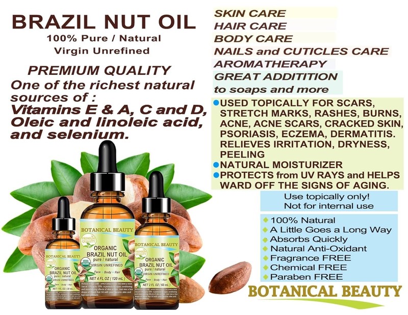 Aromatherapy Brazil Nut Oil 1 Fl Oz - 100% Pure Hydrating Oil for All Skin Types gallery