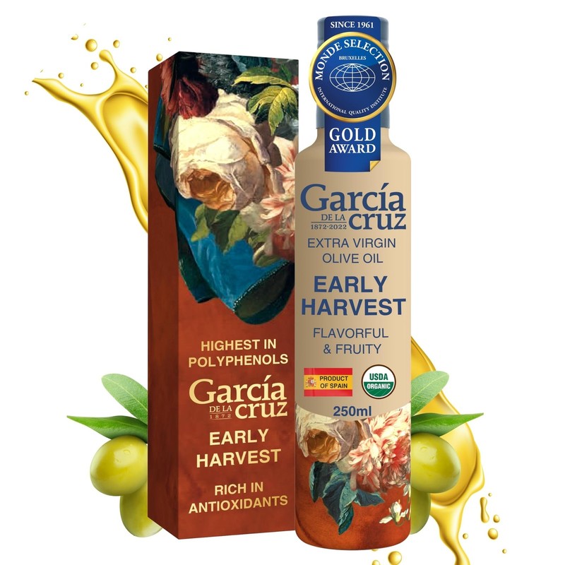 Garcia de la Cruz Early Harvest Organic Extra Virgin Olive Oil – Award-Winnin…