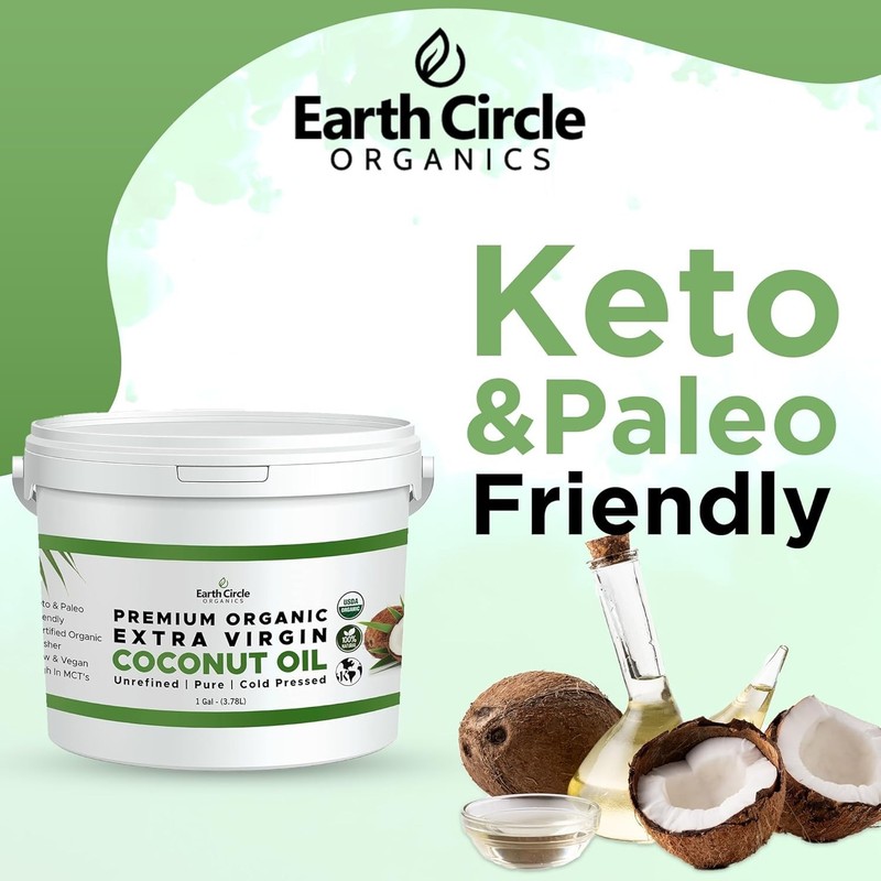 5 Gallon Cold Pressed Organic Coconut Oil - Nutritious & Versatile for All Diets gallery