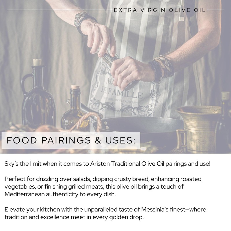 Ariston "The Very Best" Extra Virgin Olive Oil | AntiOxidant Rich, Cold Press... gallery