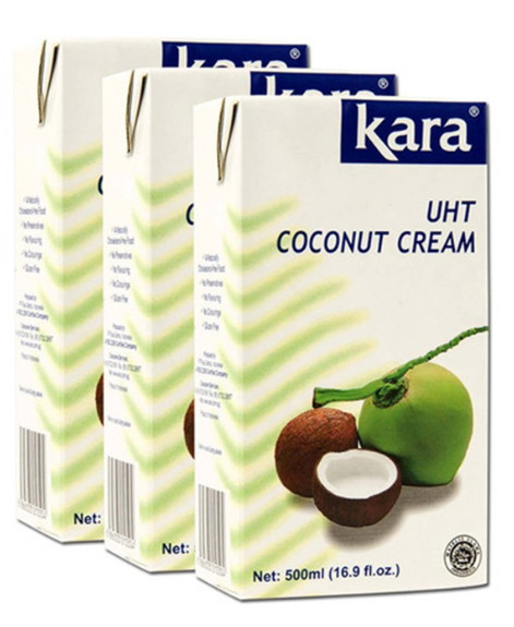 KARA COCONUT MILK UHT coconut CREAM 500ml pack of 2