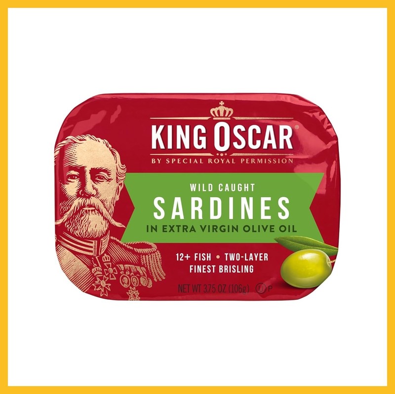 King Oscar Premium Sardines in Extra Virgin Olive Oil, 3.75-Ounce Cans (Pack of