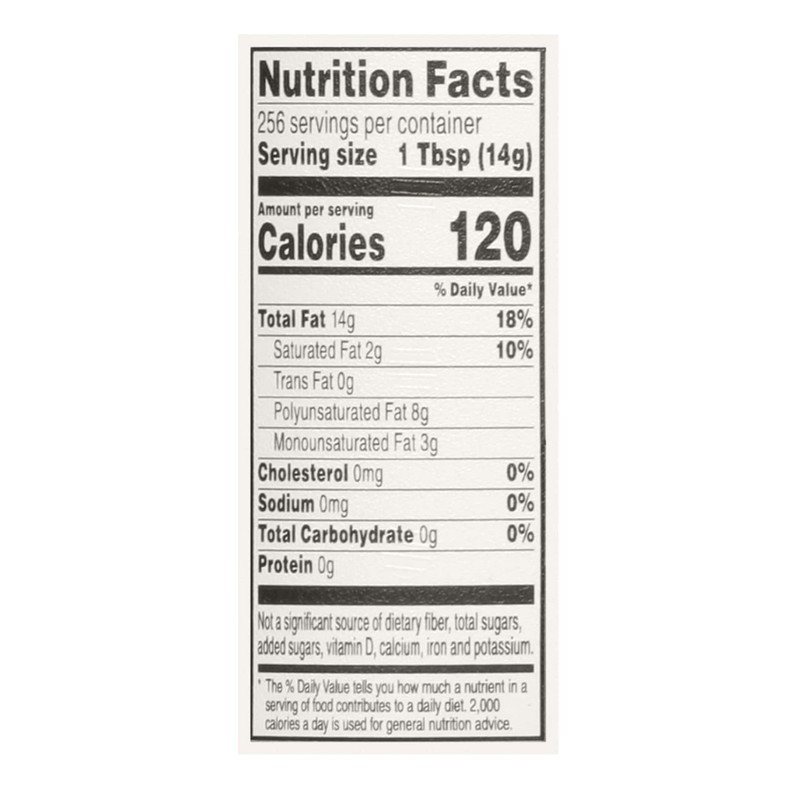 Pure Vegetable Oil, 1 Gallon – Gluten Free & Kosher