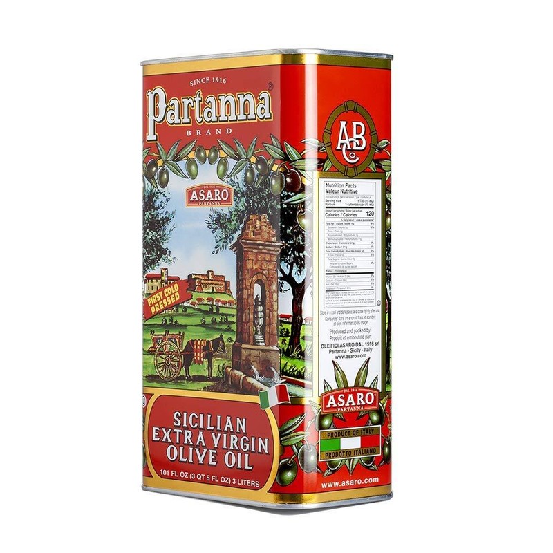 Partanna Robust Extra Virgin Olive Oil – Sicily, Cold Pressed, 3L Tin gallery