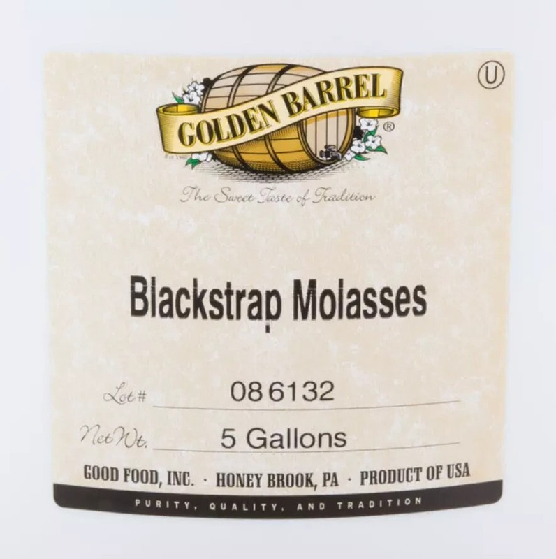 5 Gallon Golden Barrel Sulfur Free Blackstrap Molasses Pail Commercial Bulk Seal gallery