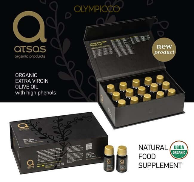Atsas Organic Extra Virgin Olive Oil Natural Food Supplement - Luxury Pack of 15 gallery