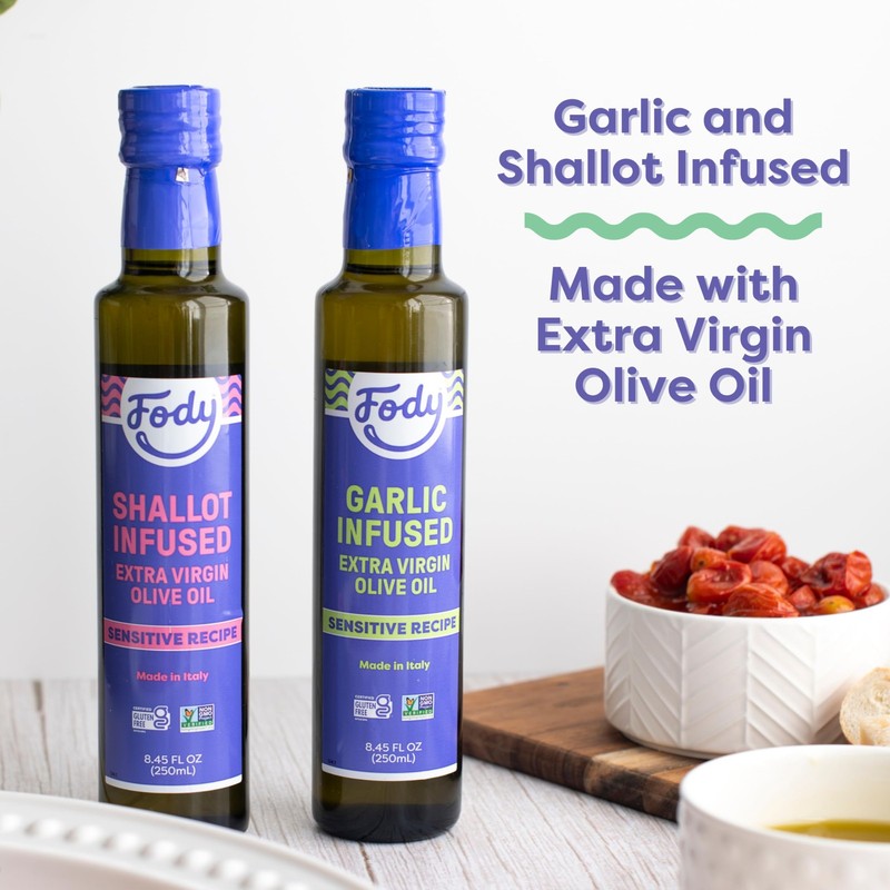 Fody Foods Garlic & Shallot Infused Extra Virgin Olive Oil, 8.45 Oz Pack of 2... gallery