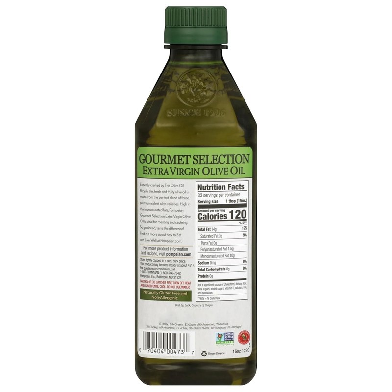 Gourmet Selection Extra Virgin Olive Oil - 16 Fl Oz First Cold Pressed Luxury gallery
