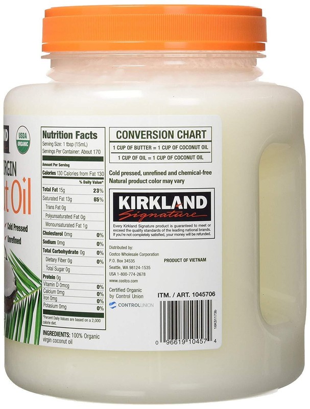 Kirkland Organic Virgin Coconut Oil - 2.48 kg Tub gallery