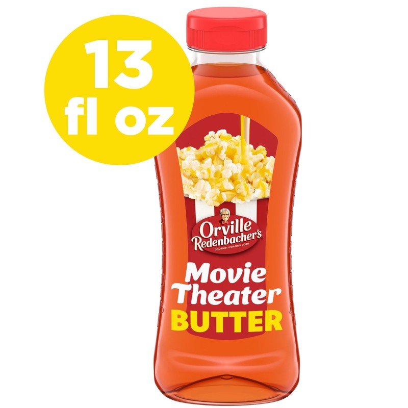 Popcorn Oil, Movie Theater Butter Flavored Topping Oil, 13 Fl Oz.