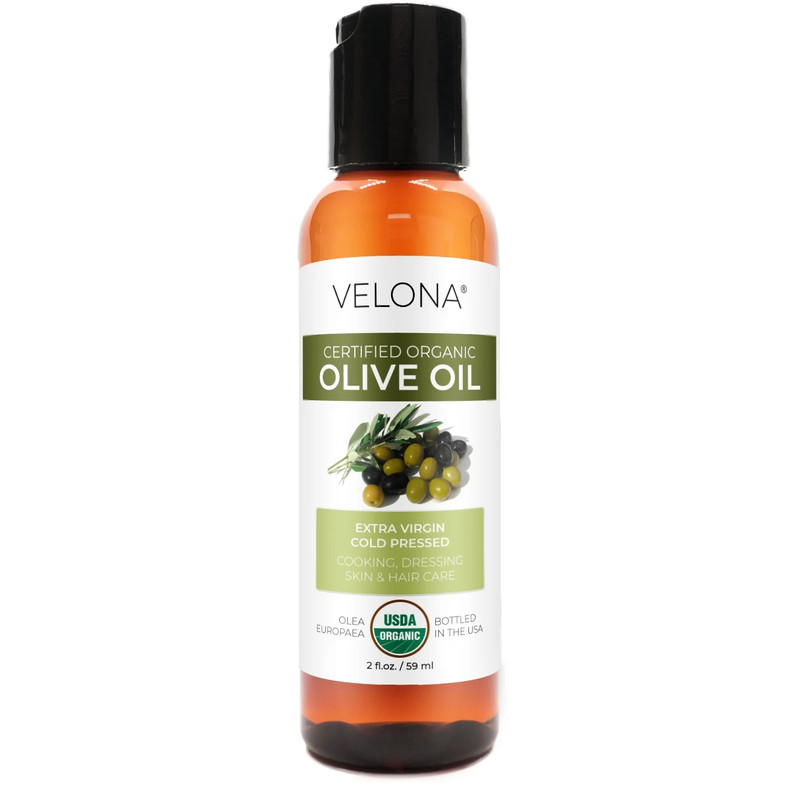 USDA Certified Organic Olive Oil - 2 Oz | 100% Pure and Natural Carrier Oil | Ex gallery