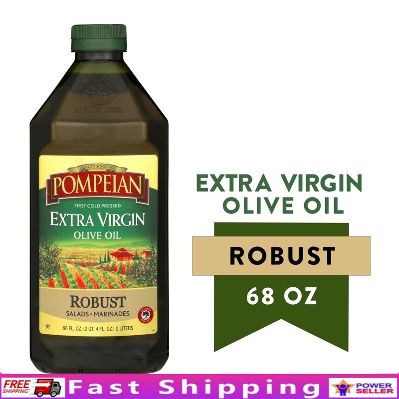 Robust Extra Virgin Olive Oil Cold Pressed Non-GMO Gluten Free 68 FL OZ New