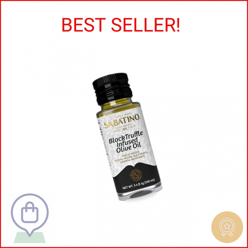 Sabatino Tartufi All Natural Black Truffle Infused Olive Oil – Made From Black T