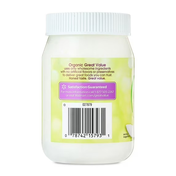 Great Value Organic Unrefined Virgin Coconut Oil, 14 fl oz gallery