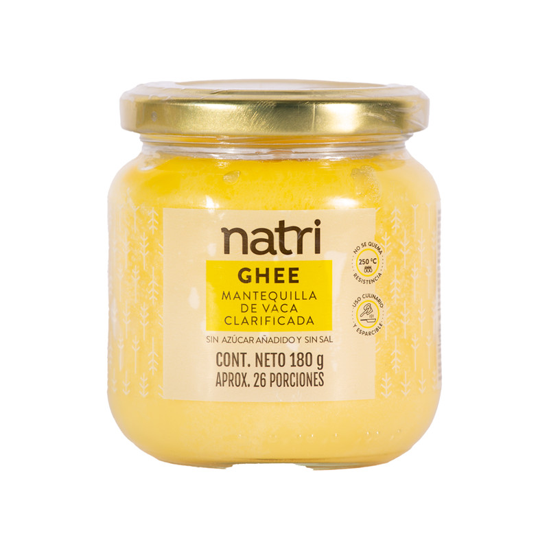 COLOMBIAN NATRI NATRI GHEE CLARIFIED BUTTER 180GR, MANTEQUILLA CLARIFICADA