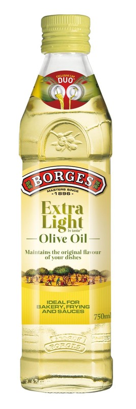 BORGES Extra Light Olive Oil For Bakery Frying & Sauces 750ml 25 fl oz