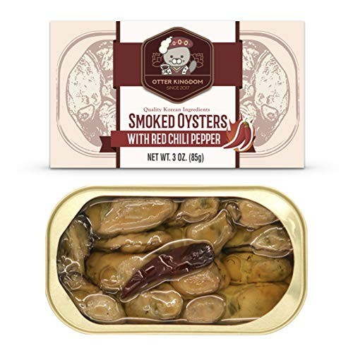 Premium Smoked Oysters in Olive Oil with Red Chili Pepper - 3oz, Pack of 12 gallery