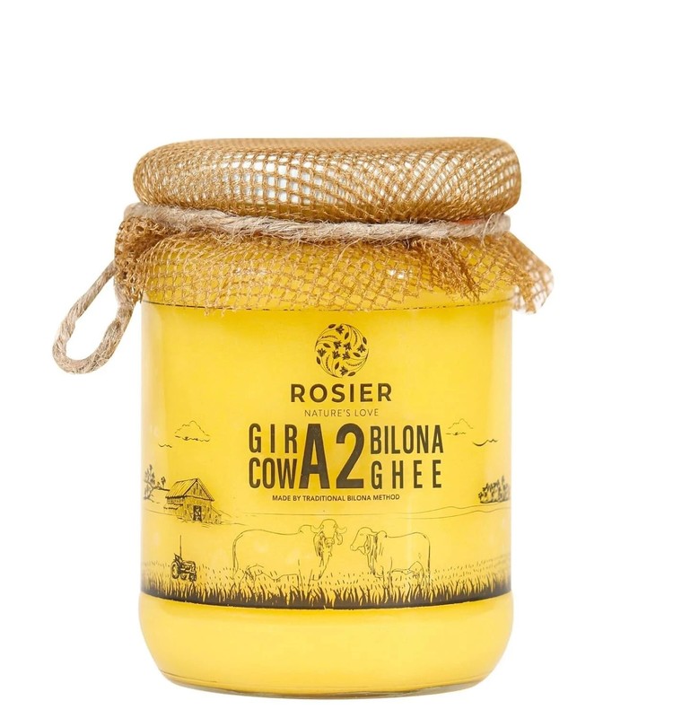 Rosier A2 Gir Cow Bilona Ghee | Traditional Bilona Method A2 Cow Ghee- FREE SHIP