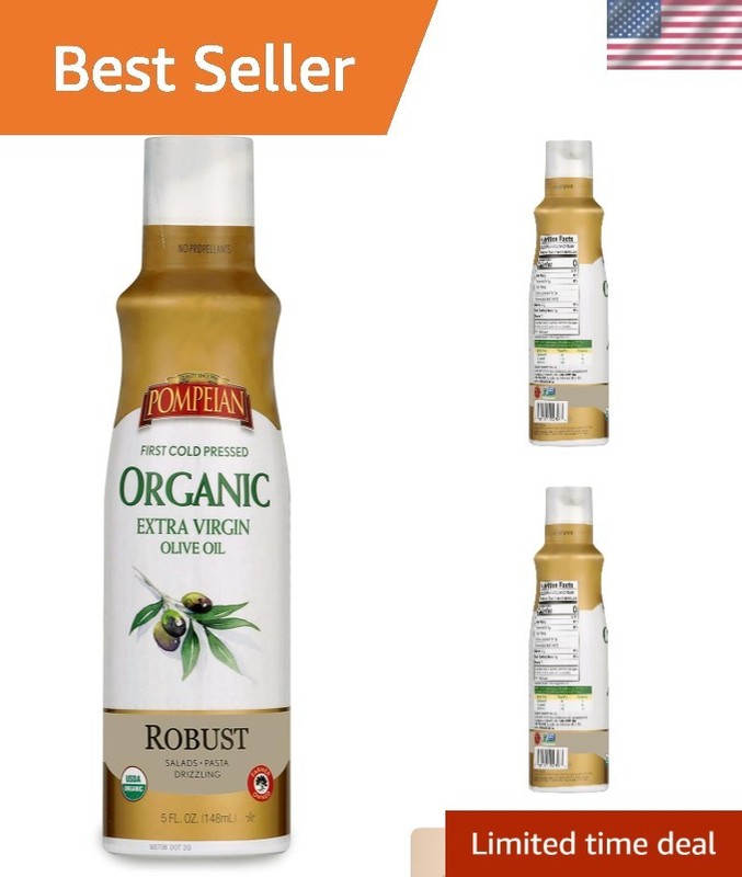 Non-Propellant Extra Virgin Olive Oil Spray – Organic & Gluten-Free, 5 Fl Oz