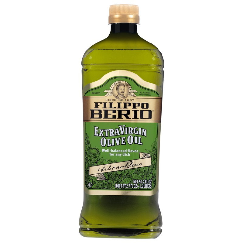 Filippo Berio Extra Virgin Olive Oil 50.7 Fl Oz Cold Pressed Quality Oil