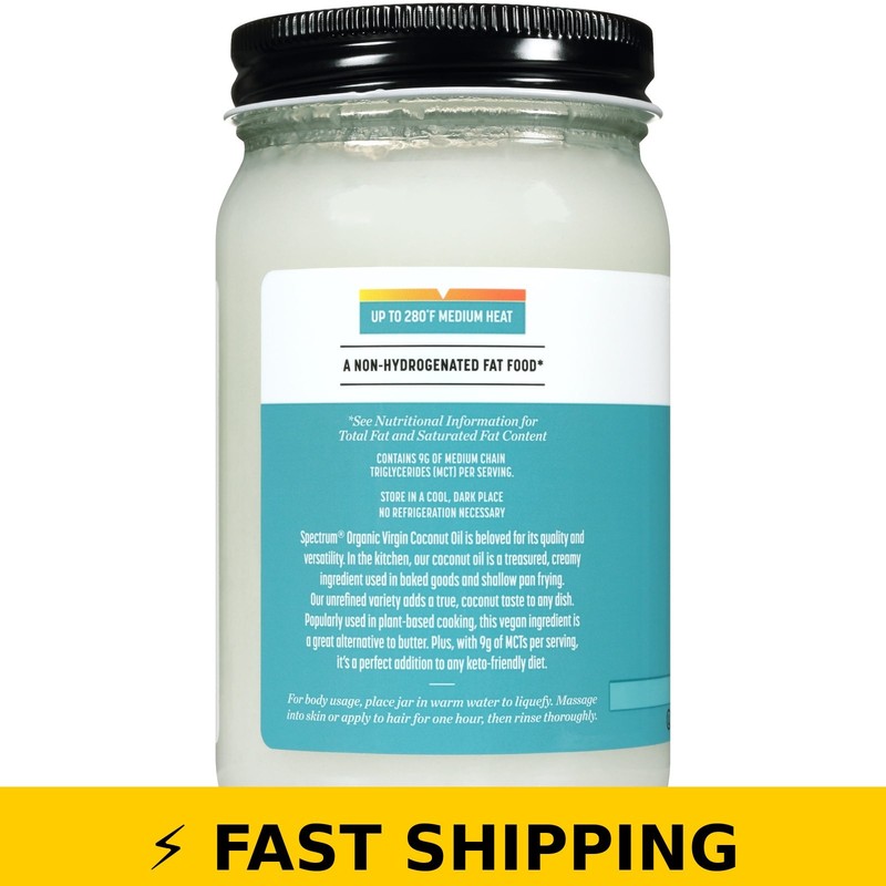 Spectrum Naturals Organic Coconut Oil, 14 fl oz gallery
