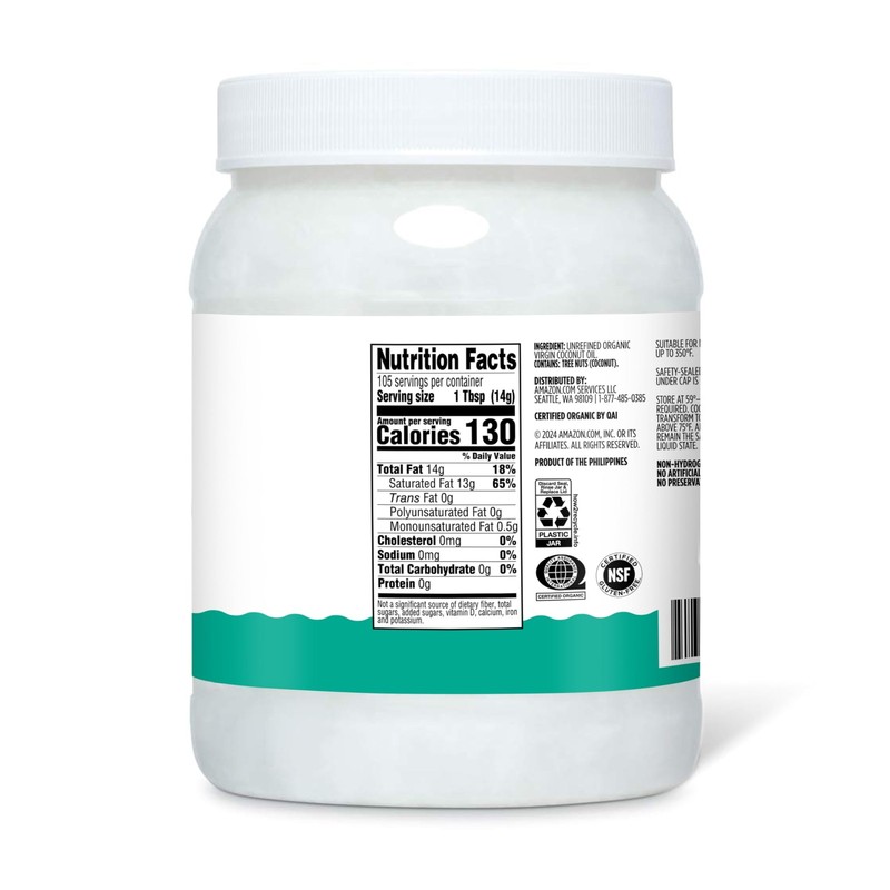 Organic Virgin Coconut Oil, 54 Fl Oz (Previously Happy Belly, Packaging May Vary gallery