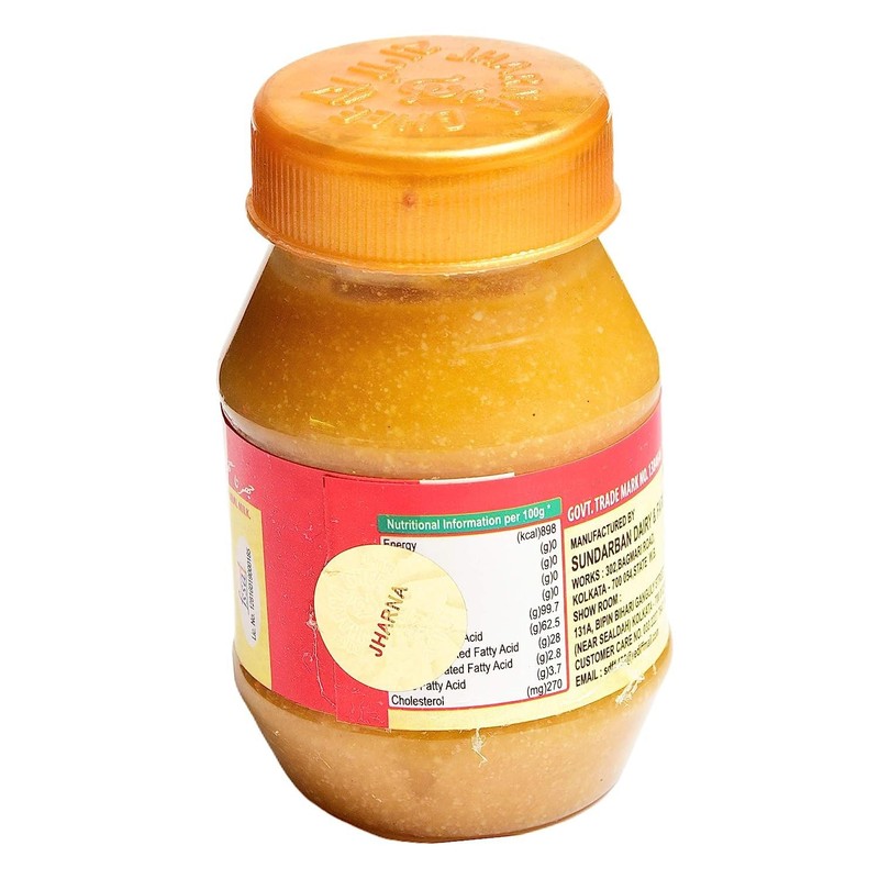 Jharna Pure Ghee 100g (3.6 Ounce) Premium Quality Original Grass-Fed Clarifie... gallery