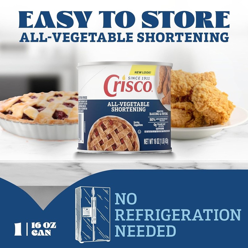 Crisco All-Vegetable Shortening, 16 oz gallery