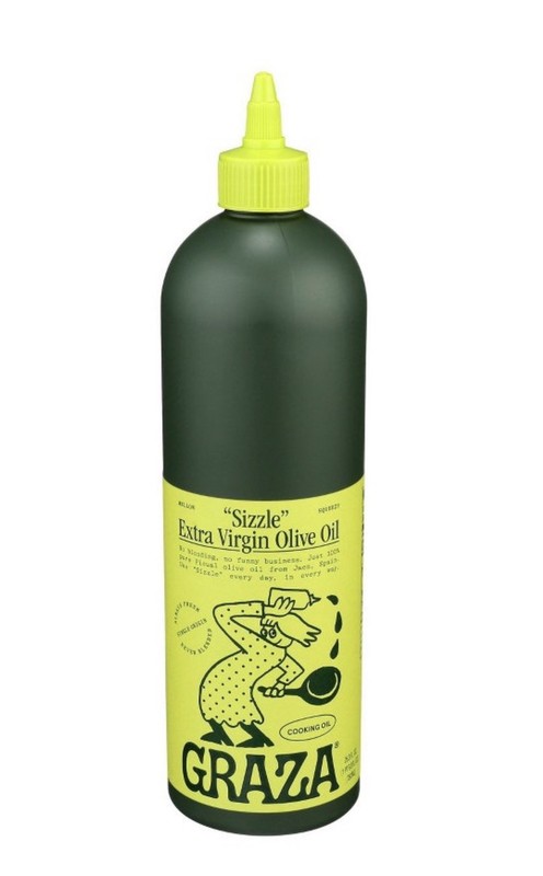 Graza Sizzle Extra Virgin Olive Oil, Cooking Oil - High Polyphenol Peak Harvest
