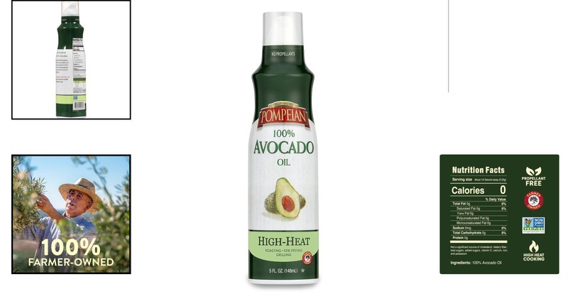 100% Avocado Oil Cooking Spray 5 Fl Oz - No Propellant & Healthier Choice gallery