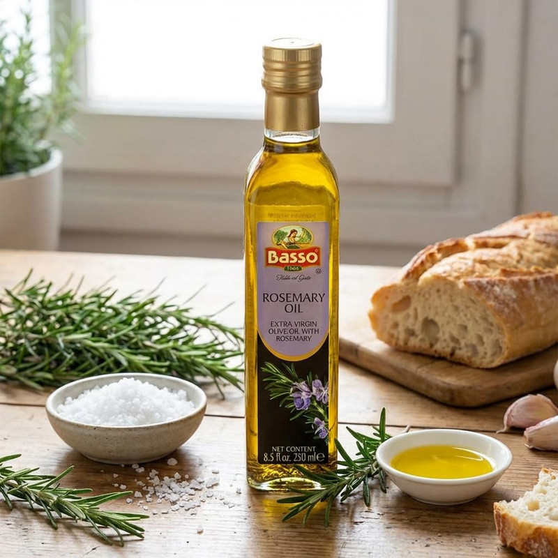 BASSO 1904 - Rosemary Oil, Infused Premium Extra Virgin Olive Oil, 8.5 Fl Oz (25 gallery