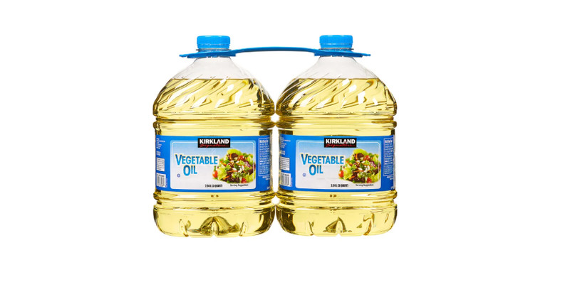 Kirkland Signature 100% Pure Vegetable Oil, 3 Quart (Pack of 2)